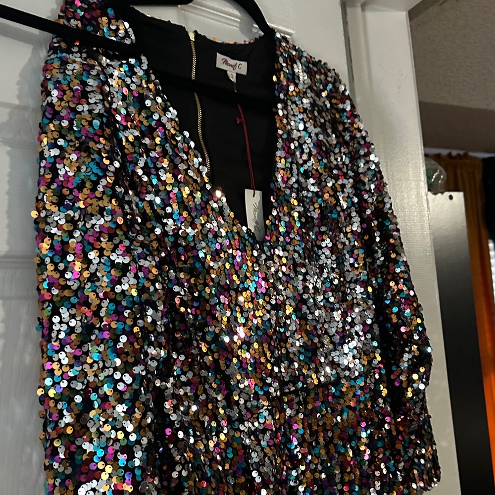 Sequin Multicolor Blazer NWT - image 1